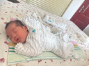LOVE TO DREAM嬰兒睡袋春夏薄棉 寶寶防踢被防驚跳襁褓包裹型投降式睡袋新生兒 白色英文 輕薄款 M碼：8-15斤（約3-6個(gè)月） 曬單實(shí)拍圖