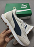 彪馬（PUMA）【復古跑鞋】防滑慢跑鞋男女低幫休閑鞋RIDER FV391925 純白色-午夜藍-03 40.5 曬單實拍圖