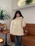 波司登（BOSIDENG）25年新款羽絨服90絨女短款連帽保暖防風(fēng)修身加厚外套B250245112XS 【店長(cháng)推薦】暖杏黃|3442-歐若風(fēng) S 160/84A 【100斤-110斤】 曬單實(shí)拍圖