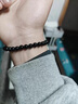 SIRCONSTANCE天然烏金黑曜石手串男金曜石本命年轉(zhuǎn)運(yùn)珠冰種彩眼黑曜石情侶手鏈 純黑黑曜石6mm 曬單實(shí)拍圖