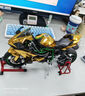 赟婭仿真大號1:9杜卡迪1299摩托車(chē)模型玩具合金機車(chē)男生節日禮物擺件 1:6川崎h2r金色【動(dòng)態(tài)版可啟動(dòng)】 曬單實(shí)拍圖