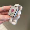 優(yōu)束適用apple watch s10表帶冰絲發(fā)圈夏天新款小香風(fēng)女生腕帶ultra蘋果手表快拆s8表帶s7/s6/se配件 星光色【雪坊冰絲】 適用38/40/41/42表盤4~10代/se 曬單實拍圖