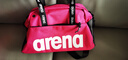 阿瑞娜（arena）arena游泳包泳包斜跨男女手提袋單肩多功能沙灘溫泉收納包3700粉 曬單實(shí)拍圖