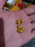 蒂蔻（Tico）十二生肖猴本命年手鏈足金五福猴黃金轉(zhuǎn)運(yùn)珠手鏈編織紅繩生日禮物 曬單實(shí)拍圖