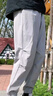 名創(chuàng)優(yōu)品（MINISO）運動休閑褲男夏季涼感速干高街高級感沖鋒工裝褲潮流 淺米 2XL 曬單實拍圖