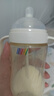 bebebus鉆光奶瓶6-10個月300ml寶寶ppsu偏心仿母乳防脹氣防嗆重力球奶瓶 曬單實拍圖