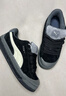 彪馬（PUMA）【面包鞋】經(jīng)典復(fù)古滑板鞋男女撞色休閑鞋SUEDE XL399099 黑色-迷霧灰-大理石灰-02 38 曬單實拍圖