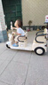 昊娃【雙座】兒童電動車摩托車可坐人大人小孩1-10歲寶寶遙控三輪車 【雙座】咖色+遙控+雙驅+12v大電 藍牙音樂+超長續(xù)航生日禮物 曬單實拍圖