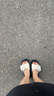意爾康女鞋時(shí)尚小香風(fēng)涼鞋厚底增高松糕休閑涼拖 093W 米白色 36 曬單實(shí)拍圖