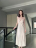莫代爾冰絲睡衣女士2025新款夏季薄款吊帶長裙純欲風高級感睡袍兩件套裝 粉色(2331) XL 建議115-135斤 曬單實拍圖