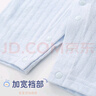 貝瑞加（Babyprints）嬰兒連體衣2件夏季短袖嬰兒衣服新生兒純棉哈衣輕薄爬服 白藍66 曬單實拍圖