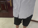 佐尚鳥(niǎo)短褲男夏季百搭運動(dòng)冰絲褲寬松速干五分褲青年潮流休閑籃球沙灘褲 黑色+黑色 XL-建議110-140斤左右 曬單實(shí)拍圖