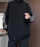 QGF2025春秋薄款新痞帥寬松大碼立領(lǐng)夾克男青年潮流運動(dòng)休閑上衣外套 黑色 XL 【建議130-145斤】 曬單實(shí)拍圖