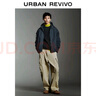 UR2025秋季新款男潮流休閑超寬松抽繩連帽夾克外套UMV150020 藏青 (偏寬松) M (M-L) 曬單實拍圖