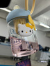 Next Kiss英國聯(lián)名Hello Kitty玻璃水杯女高顏值辦公茶水分離泡茶杯耐高溫 黃色KITTY吸管水杯660ML 曬單實拍圖