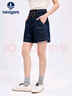 Navigare意大利小帆船女全棉A版夏季休閑復(fù)古牛仔短褲2322505501 深藍(lán) M  曬單實拍圖