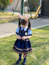 G.DUCKKIDS童裝洛麗塔公主裙女童連衣裙春秋季新款朱迪兔子警官生日禮服兒童 方領(lǐng)朱迪裙+領(lǐng)帶+短褲【不加絨】 130 尺碼7~8歲【120-130cm】 曬單實(shí)拍圖