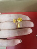 周六福（ZLF）黃金耳飾女款足金999婚嫁甜蜜櫻花格?；ńY(jié)婚耳墜 計價 2.74g 曬單實拍圖
