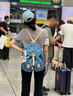 Lee老花牛仔雙肩包街頭潮流帆布背包復(fù)古休閑時尚旅行包通勤電腦包 曬單實拍圖