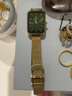 丹尼爾惠靈頓（DanielWellington）dw手表女 復(fù)古小方表石英女士手表歐美腕表 七夕情人節(jié)禮物送女友 【行業(yè)爆款】金色鋼帶小綠表 DW563 曬單實(shí)拍圖