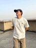 VUUG美式扎染T恤男生純棉印花半袖復(fù)古水洗做舊短袖男夏季T恤 白色  M 曬單實(shí)拍圖