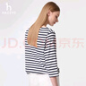哈吉斯（HAZZYS）女裝25春PHIZ直筒闊腿牛仔褲ATDSP0CBX07 藍(lán)色BL 44(165/76A44) 曬單實(shí)拍圖
