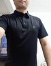 比音勒芬【冰舒棉】春夏季男士休閑通勤穿搭上衣簡(jiǎn)約百搭親膚短袖polo衫 曬單實(shí)拍圖