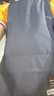 夏季輕薄防污防油透氣防水廚房清潔好幫手圍裙 【塔絲絨】藍(lán)色短款 曬單實(shí)拍圖