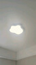 惠普護(hù)眼臥室吸頂燈超薄led燈具書房普瑞主臥兒童房云朵燈包安裝 曬單實拍圖