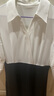 歌莉婭 夏季新品  假兩件拼接連衣裙  1E4L4K420 03W本白 M 曬單實(shí)拍圖
