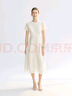 朗姿【蘭亭敘】真絲提花長(zhǎng)裙氣質(zhì)設(shè)計(jì)2025年夏季新款高級(jí)感連衣裙 米白色 L 曬單實(shí)拍圖