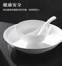 景德鎮(zhèn)陶瓷吃飯碗盤筷套裝家用純色白瓷無鉛餐具整套喬遷送長輩高檔禮品 【性價比推薦】月白 26頭 曬單實拍圖