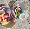 babycare嬰幼兒手搖鈴?fù)婢?-1歲新生兒趣味安撫牙膠玩具牙膠搖鈴艾格白 曬單實拍圖