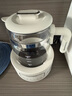 摩飛電器（Morphyrichards）電熱水壺全玻璃恒溫壺家用熱水壺燒水壺養(yǎng)生煮茶壺多段控溫電水壺極速風冷沖奶泡奶機MR5602 1.2L 椰奶白 曬單實拍圖