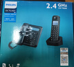 飛利浦（PHILIPS）數(shù)字無繩電話機(jī) 無線座機(jī) 子母機(jī) 辦公家用 信號覆蓋廣 屏幕白色背光 DCTG167一拖一黑色 曬單實(shí)拍圖