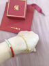 周大生黃金手鏈足金五路財神招財手鏈純金送女友送老婆教師節禮物女金重約8.4g 曬單實(shí)拍圖
