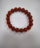 石玥珠寶收藏級10-11mm涼山南紅瑪瑙手串轉(zhuǎn)運(yùn)珠手鏈男女士款 水晶瑪瑙 曬單實(shí)拍圖