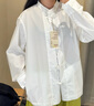 無印良品（MUJI）女式易干平紋盤扣襯衫女士襯衣外套內(nèi)搭春季款長袖新中式女裝上衣 白色 L （165/88A） 曬單實拍圖