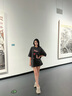 周里物原創(chuàng)出品星獸漫游花T恤女慵懶風(fēng)25夏季新款短袖上衣 黑色 L 曬單實(shí)拍圖