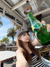 色彩熊藍白條紋海軍帽夏季海邊度假風(fēng)帽子女款水手帽防曬遮陽(yáng)棒球帽 船錨款 曬單實(shí)拍圖