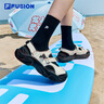 FILA FUSION斐樂潮牌瑪麗珍涼鞋女鞋2025春夏涼拖魔術(shù)貼海螺沙灘鞋 曬單實(shí)拍圖
