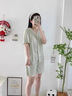 貓人（MiiOW）純棉睡衣女款夏季帶胸墊短袖可外穿可愛家居服套裝夏 曬單實(shí)拍圖