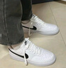 耐克男子透氣運動(dòng)鞋冬季低幫板鞋NIKE COURT VISION LOW DH2987 101白色/黑/白色 42 曬單實(shí)拍圖