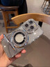 三只貓咪適用于蘋(píng)果16promax手機(jī)殼iPhone16pro自帶鏡頭膜iPhone15水鉆全包保護(hù)套14pro小眾奢高檔高級(jí)感 【太空銀-閃粉卡】磁吸隱形支架 iPhone 16 Pro Max 曬單實(shí)拍圖