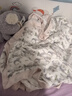 DOMIAMIA嬰幼兒蓋毯四層竹棉紗布嬰兒?jiǎn)螌由w毯兒童被子可機(jī)洗 朔月花柱 110*140cm 曬單實(shí)拍圖