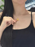 中國黃金（CHINA GOLD）18K金項鏈女款輕奢百搭首飾雪花吊墜情人節(jié)生日禮物送女友老婆 18K雪花吊墜【配S925鏈】 曬單實拍圖