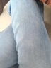 真維斯冰絲牛仔褲女2025春夏季薄款高腰直筒寬松闊腿褲天絲垂感拖地褲子 淺藍(lán)色九分(建議身高158CM以下) XL (建議123-135斤) 曬單實拍圖