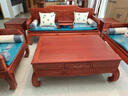 王木匠 紅木家具 緬甸花梨（學(xué)名：大果紫檀）大戶(hù)型客廳中式別墅沙發(fā)古典款荷塘月色沙發(fā)家具 沙發(fā)1+2+3/ 7件套 組合 曬單實(shí)拍圖