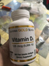 CALIFORNIA GOLD NUTRITION維生素D3軟凝膠 呵護神經(jīng)發(fā)育強健骨骼促鈣吸收 125mg/粒(5000國際單位) 360粒*1瓶 曬單實(shí)拍圖