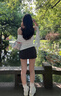 歐貝汐夏季半身裙女a(chǎn)字2025新款女生包臀性感灰色裙子小個子西裝短裙 灰色 S 曬單實拍圖